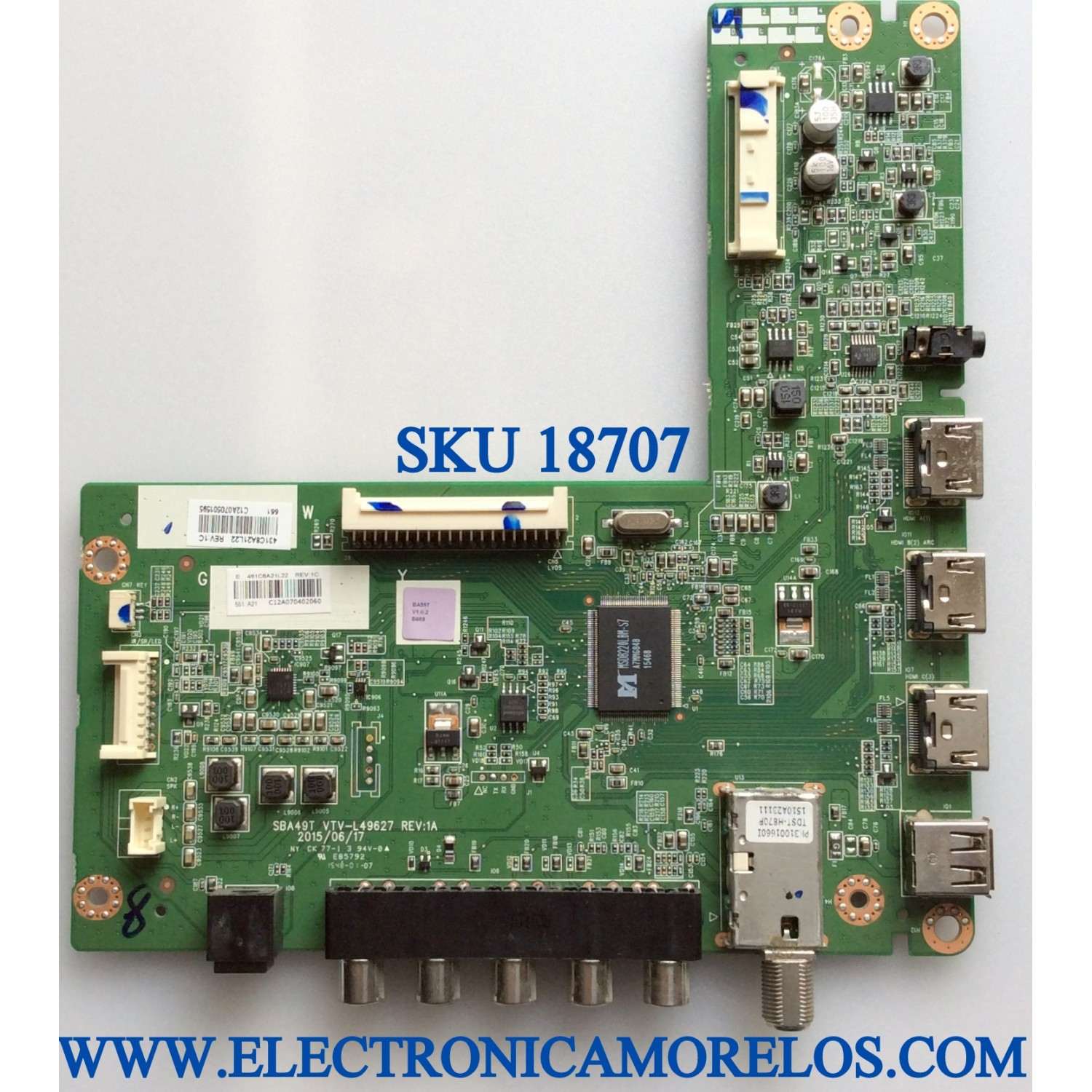 MAIN / TOSHIBA 461C8A21L22 / SBA49T VTV-L49627 REV: 1A / 431C8A21L22 / PANEL`S K550WDR-HG350 REV.(3)A+3 / K550WDR-HG350 / MODELOS 55L310U / 55L310U REV. B